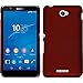 Produktbild PhoneNatic Case kompatibel mit Sony Xperia E4 - Hülle rot gummiert Hard-case + 2 Schutzfolien