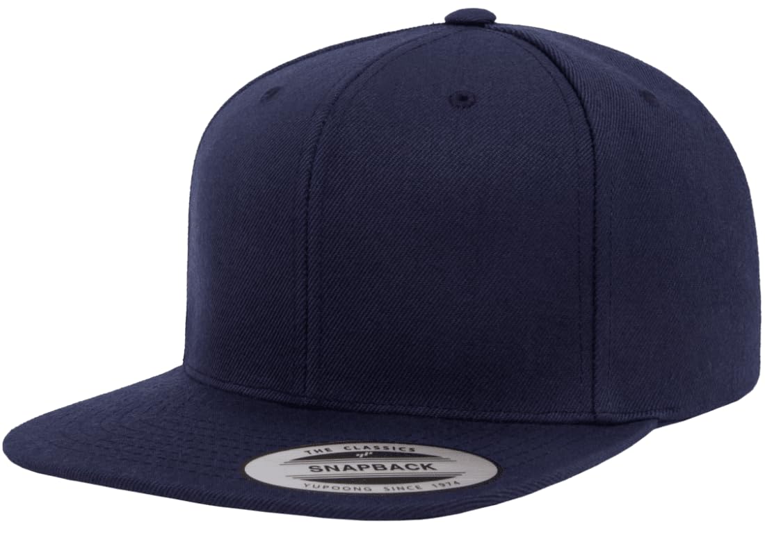 Flexfit Wool Blend Prostyle Snapback Cap Navy