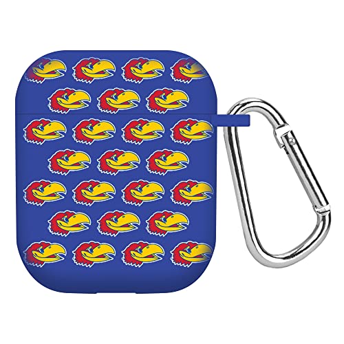 AFFINITY BANDS Kansas Jayhawks HD Case Cover Compatible with Apple AirPods Gen 1 & 2 (Repeating)