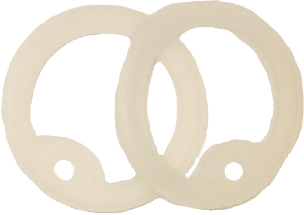 ARMYU Military Dog Tag Silencers Round Silicone Rubbers Set (Clear)