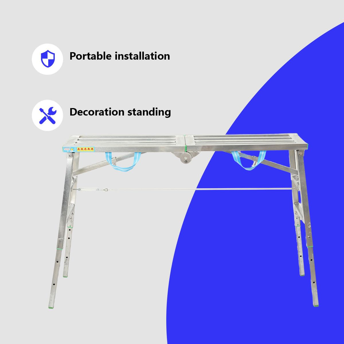 Plateforme de Travail en Aluminium Améliorée,Plate-Forme de Travail Pliable