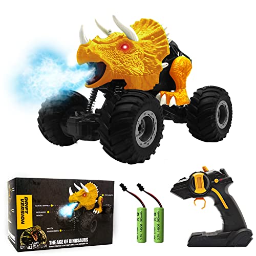 Voiture télécommandée dinosaure - Jouets d'extérieur pour enfants de 5, 6, 7, 8, 9, 10, 11, 12 ans Cover