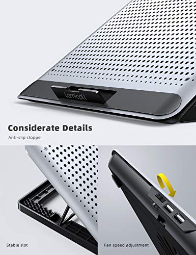 Laptop-Cooler-Lamicall-Laptop-Cooling-Pad-Portable-Height-Adjustable-Laptop-Cooling-Fan-Stand-Holder-Riser-Compatible-with-MacBook-Air-Pro-Dell-XPS-HP-Alienware-Laptop-Notebooks-Up-to-17-Silver