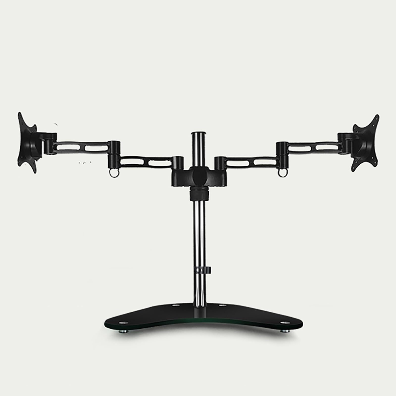 Supporto Doppio per Monitor da 15-27 Pollici, Supporto Autoportante per 2 Monitor, Supporto Doppio per Monitor con Portata Fino A 7 Kg/15,4 Libbre.