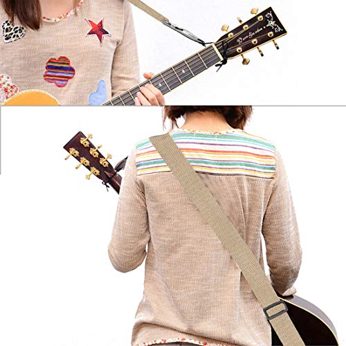 Derbway Sangle de Guitare Ceinture Croisée Rétro Réglable pour Guitare Acoustique électrique, Basse, Ukulélé avec 5PCS… - Les Beatles, Paul McCartney, John Lennon, RIngo Starr, George Harrison Derbway Sangle de Guitare Ceinture Croisée Rétro Réglable pour Guitare Acoustique électrique, Basse, Ukulélé avec 5PCS… – Image 4