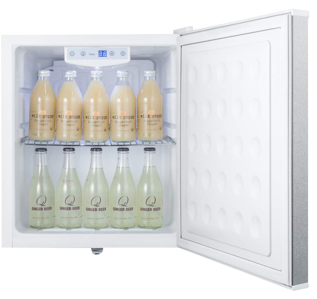 Summit Appliance FFAR25L7BISS Commercial 17" Wide Compact Built-In All-Refrigerator, Factory-installed Lock. 1.7 cu.ft Capacity, LED Lighting, Digital Thermostat, Automatic Defrost, Sealed Back on Fridge.com
