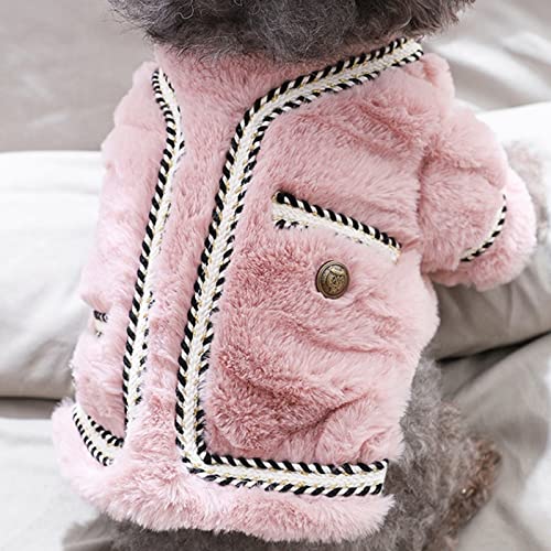 Pull chaud pour chien et chat en velours isolant vêtement hiver S - 5