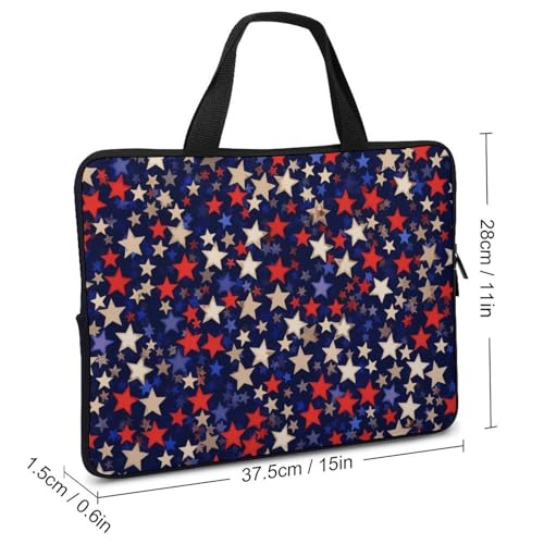 Bolso messenger para laptop unisex con diseño Stars American miniatura 3