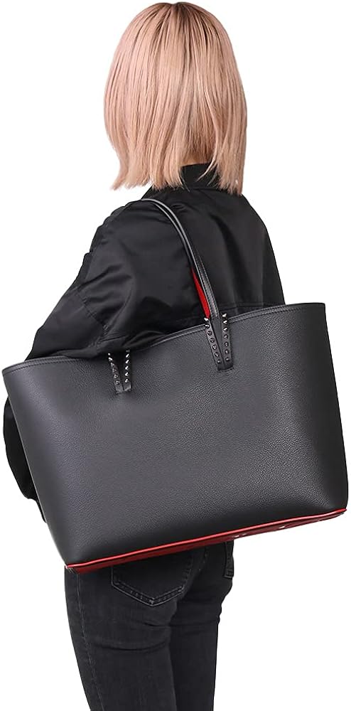 美品　希少　スタッズ　ルブタン　高級レザー　トートバック　ファスナー 7499233756-15-3.jpg