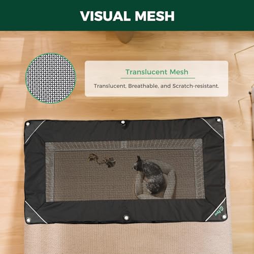 Image of FXW Homeplus Indoor Dog Playpen with Mesh Top Cover, 24 inch H, 6 Panels