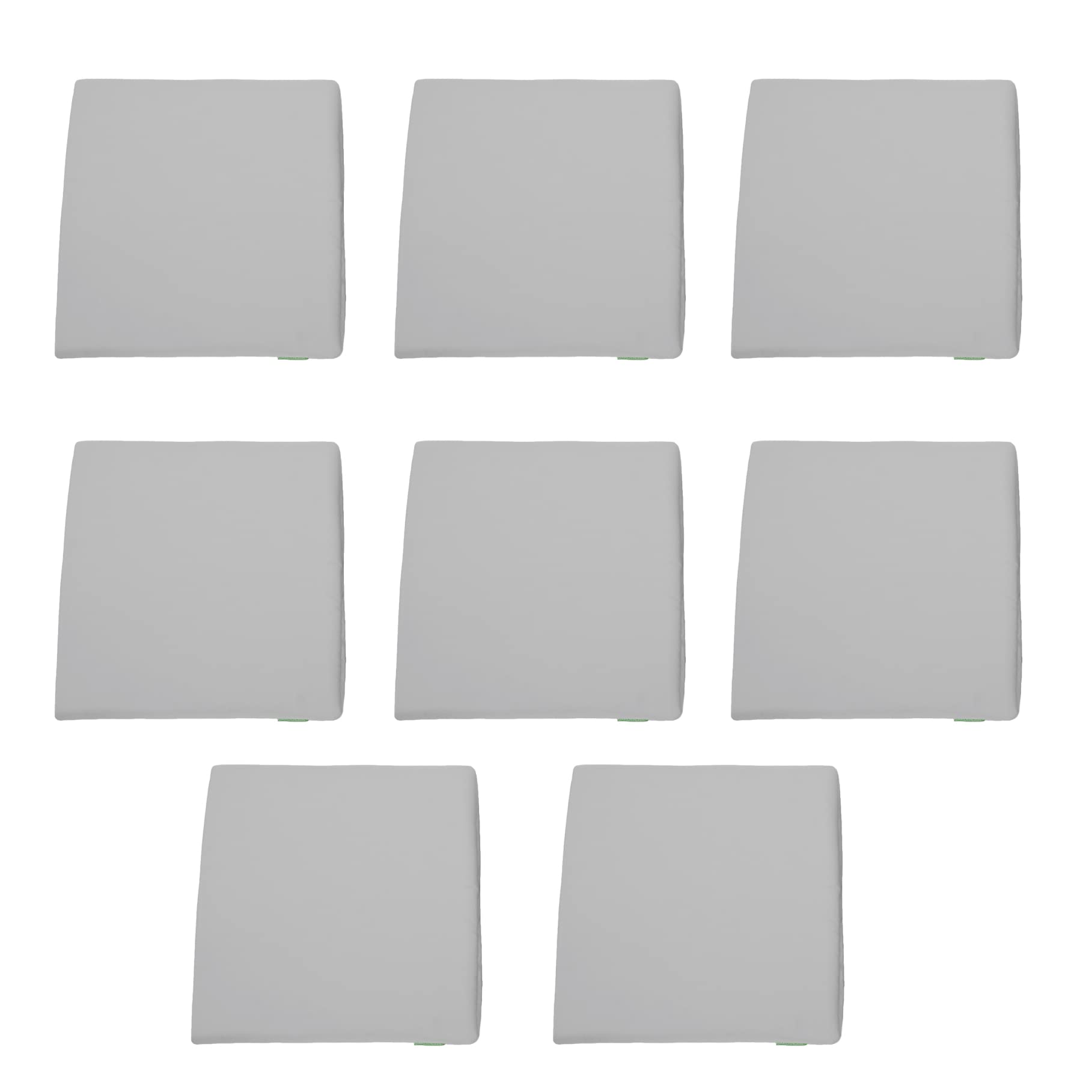 Gardenista Garden Rattan Chair Cushions | Water Resistant Chair Seat Pads for Allibert California Rattan Furniture | Indoor & Outdoor Patio Furniture Cushions | Durable & Comfy (8Pcs, Grey)