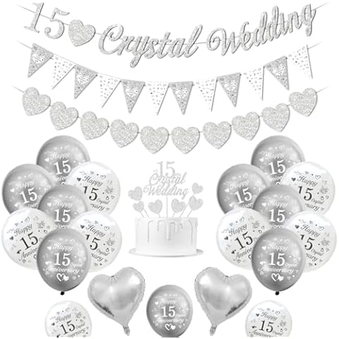 Crystal Wedding Decorations for 15th Anniversary Cover