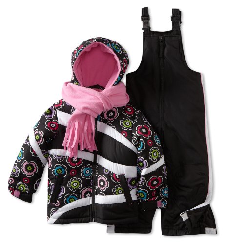 Image of Rothschild Little Girls' Print With Swirl Snowsuit