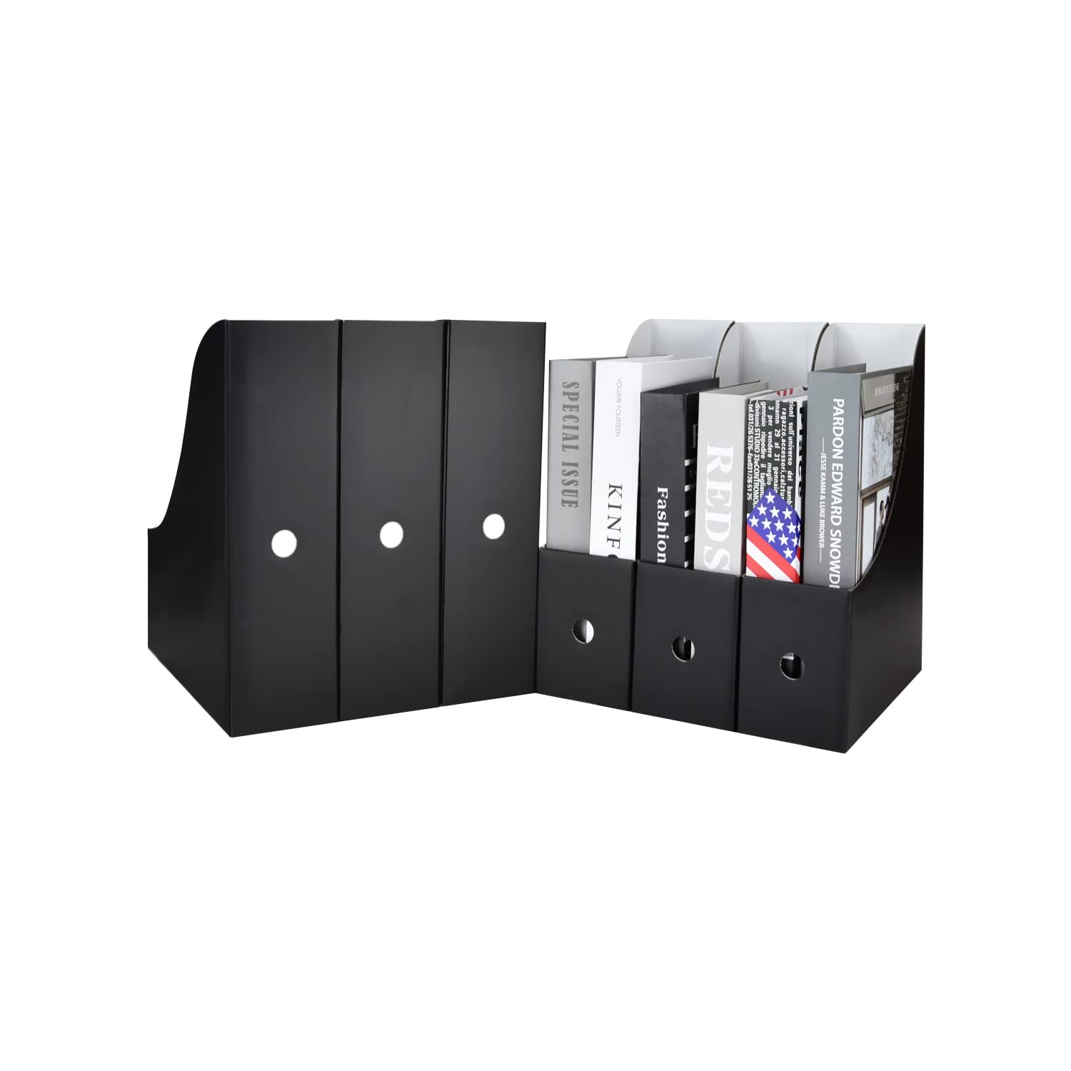 Buy PRO.ME Cardboard Magazine Holder, 6 Pack Sturdy Magazine File