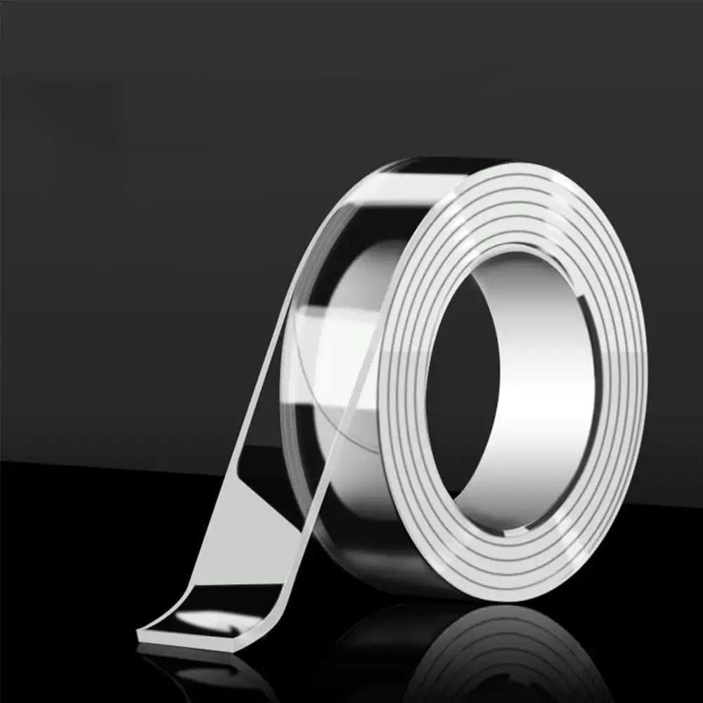 Ultra-Strong Double-Sided Adhesive Nano Tape Clear Removable Waterproof Extra Strong Sticky Strip Heavy-Duty Two Side Tape-12mm-3.0m-2mm