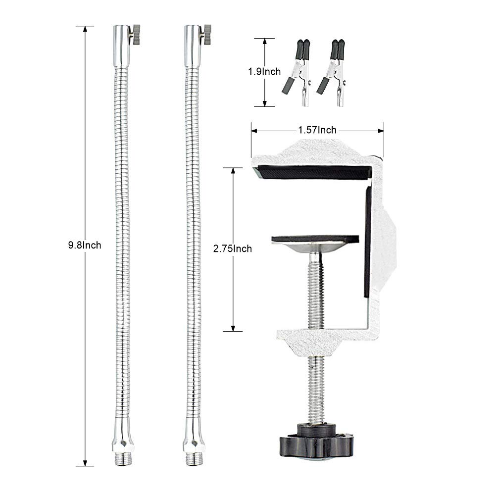 MC POWER Mani Di Aiuto Per Saldatura HM-4 – Supporto Con 4 Morsetti Flessibili E Ripiano, Ideale Per Hobby E Riparazioni