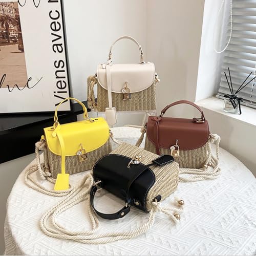Purses For Women Vacation Handbag, Beach Straw Purse Crossbody Bag Fashion Summer Woven Shoulder Beach Bag2