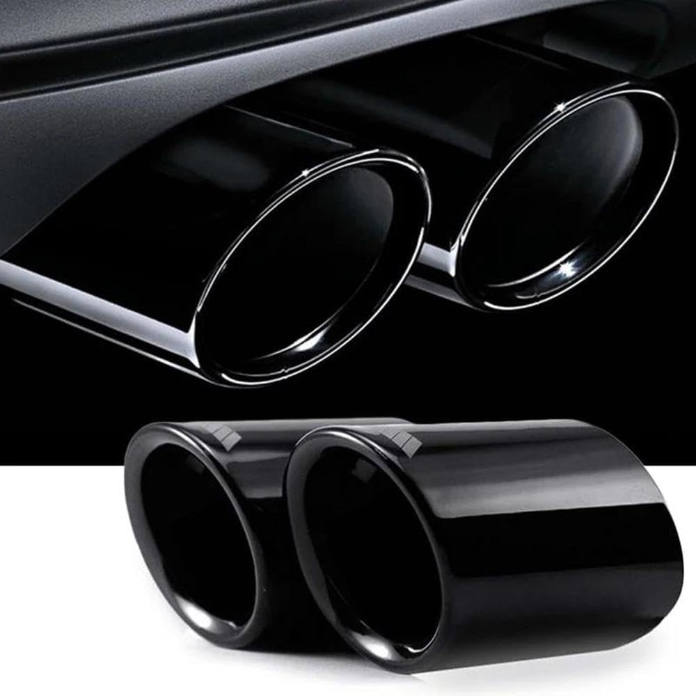 Spare Parts 1 Pair Titanium Black Tail Tip End Pipe Exhaust Rear Muffler For BMW E90 E92 325 2006-2010 Kit Car Accessories
