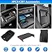 YPHUIKI 3PCS Center Console Organizer Compatible with Honda CRV 2023 2024 2025 2026 Accessories CR-V Hybrid Armrest Organizer Tray Hidden Storage Box ABS Material