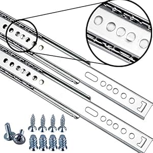 Stahlia 27mm Schubladenschienen Teilauszug 1 Paar