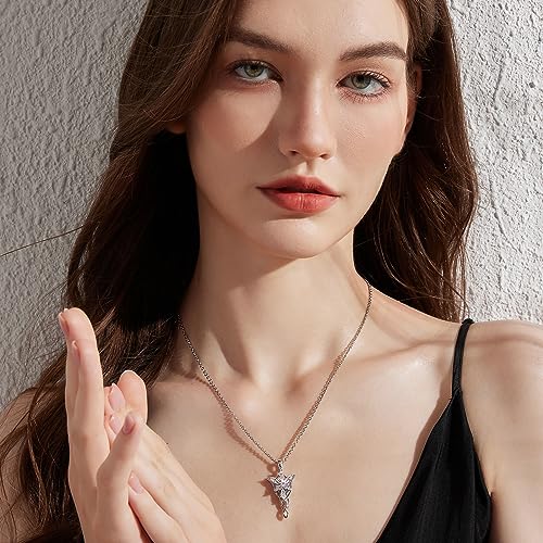 Arwen Evenstar Pendant Necklace with 5A+ Cubic Zirconia Princess of the Elves Jewelry for Women2