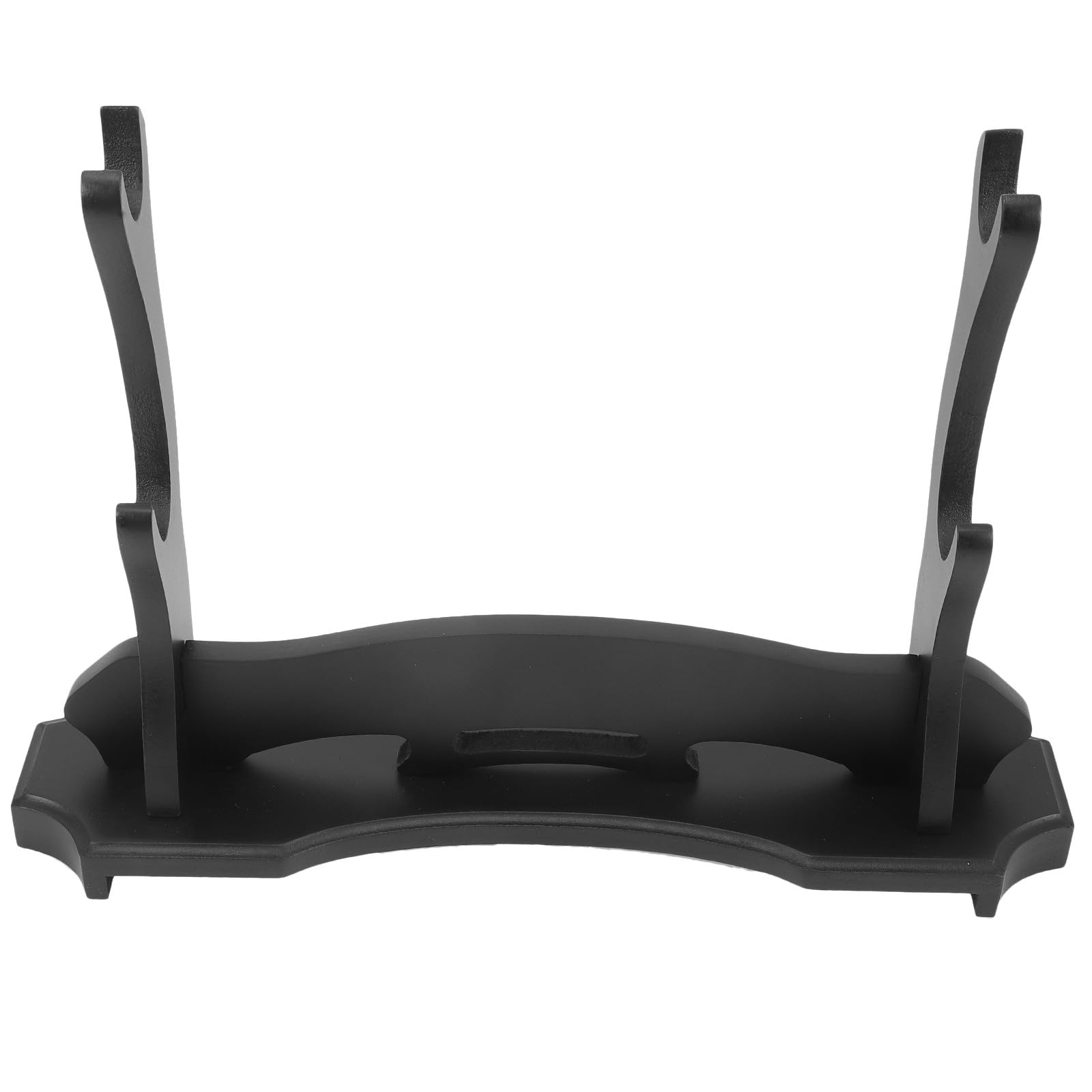 Healeved Soporte de Madera para Espadas Japonesas y Flautas Estante Organizador de Escritorio de 2 Niveles Color Natural Soporte de Exhibición Multiusos para Artes Marciales y