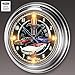 The Bradford Exchange Ford Mustang Atomic Wall Clock Featuring A 14-Inch Diameter Chromed Housing with Retro Inspired Speedometer Imagery