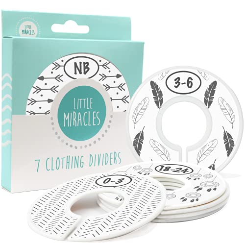 Image of Baby Closet Size Dividers - 7X Boho Nursery Closet Dividers for Baby Clothes - Bohemian Nursery Decor - Baby Closet Dividers for Boy or Girl - [Boho]