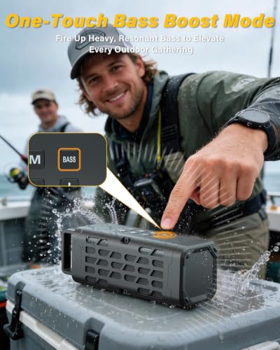 Portable Bluetooth Speaker, Rugged Magnetic, Waterproof for Outdoor - image 6