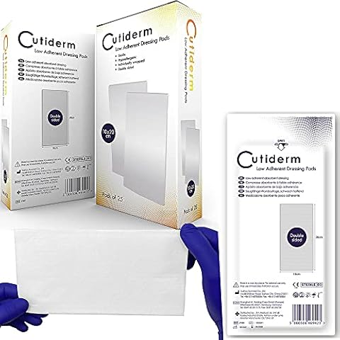 Cutiderm Absorbent Wound Dressing Pads 10cm x 20cm Cover