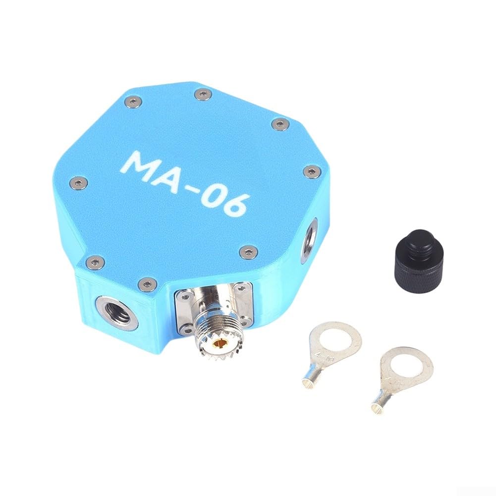 MA-06 Base a onde corte Dual Mode V orizzontale per frustino telescopico da 5,6 m 100 W SSB Ham Radio portatile configurazione da campo nero (blu)