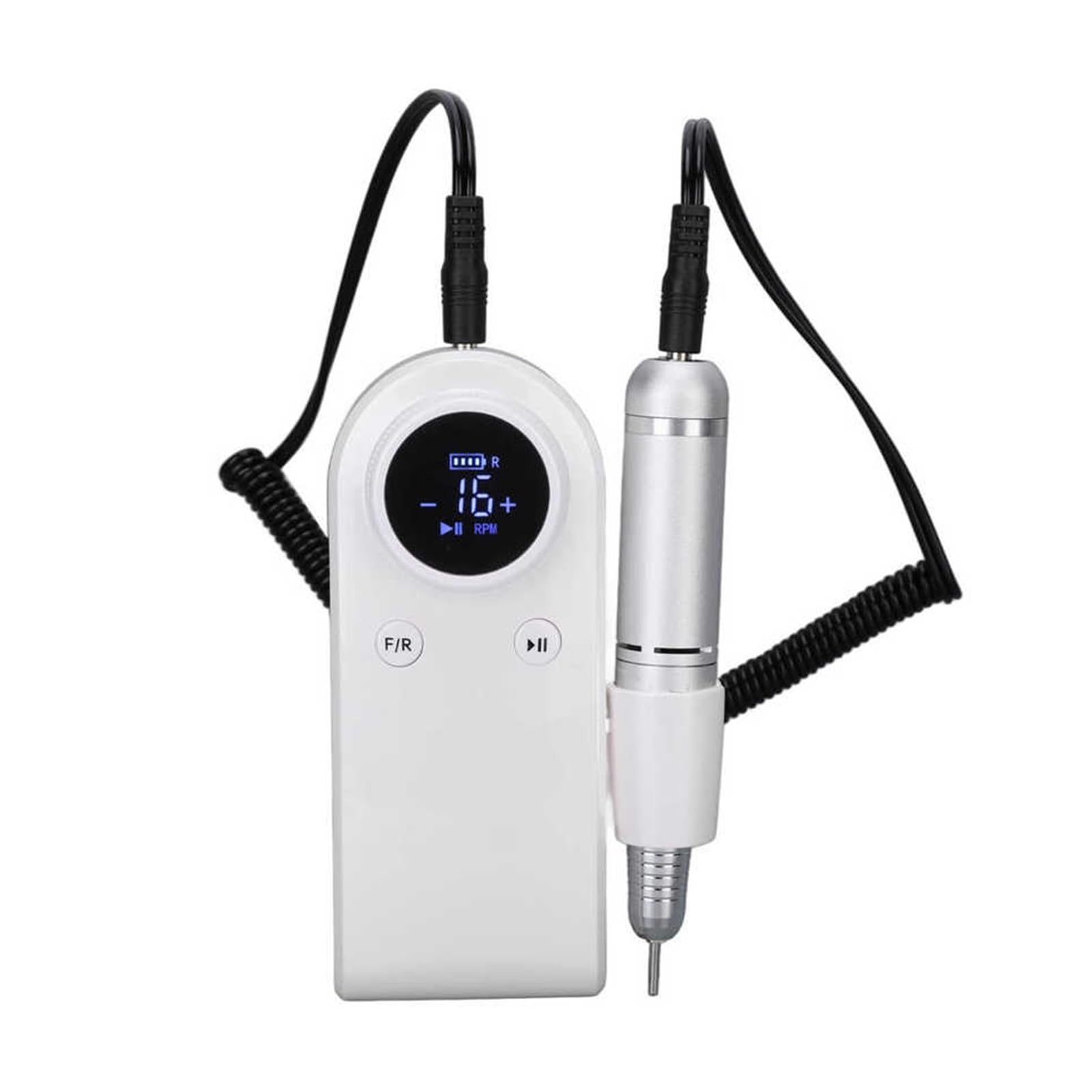 Torno para Uñas, Taladro eléctrico for uñas de 45000RPM con pantalla LCD HD, juego de fresado de manicura recargable, equipo de uñas for salón de uñas