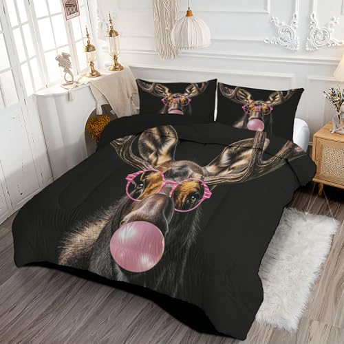 Couette réversible sans housse 140x200cm avec animaux rigolos - 3