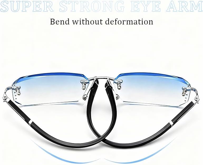 Miniatura 7 de Lentes Clarity Blue con ajuste automático, para leer la fatiga ocular de la pantalla, gafas para juegos con marco transparente y estuche de viaje (1