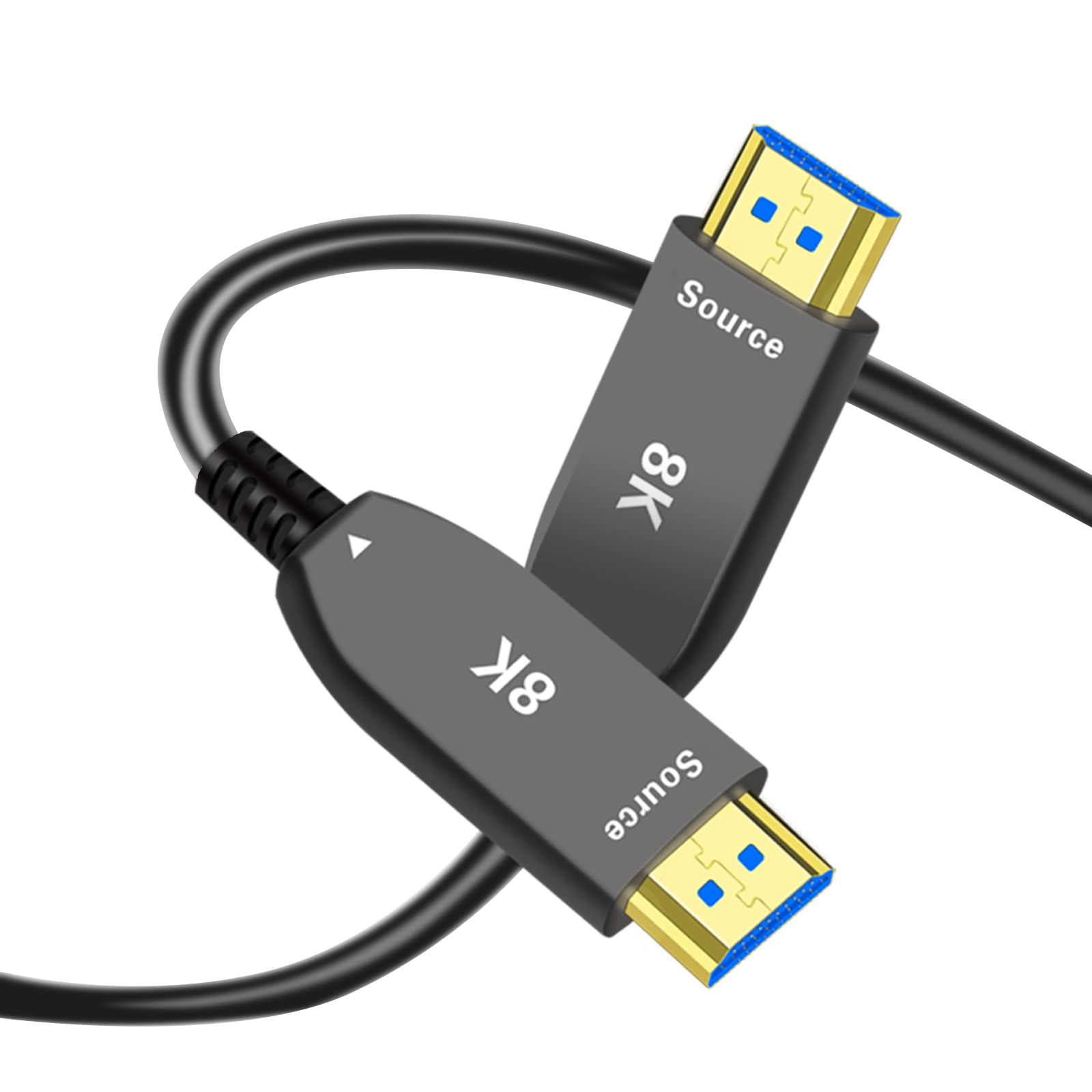 LAiDEWEiSi 8K Fiber Optic HDMI 2.1 Active Optical Cable, 48Gbps 8K60Hz/4K144Hz High-Speed HDR eARC 3D Dolby Support, Ultra HD for Home Theater, VR, Gaming, Streaming, PS5, Xbox, 4K/8K TVs (10ft/3m)