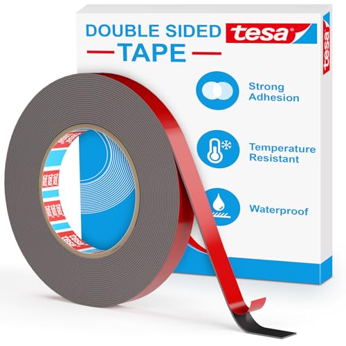 Image of EMITEVER Double Sided Tape Heavy Duty, Tesa Adhesive Mounting Tape Waterproof, 0.59IN x 27FT Strong Acrylic Foam Tape for Walls, Automotive, Home Office Decor