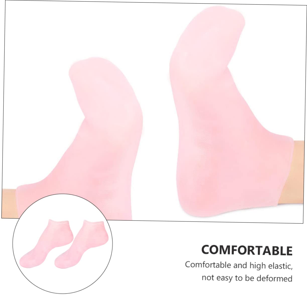 Ipetboom 2 Pairs Moisturizing Remover Socks for Women Foot Care Socks to Rejuvenate Dry Cracked Feet Skin Protect Soles