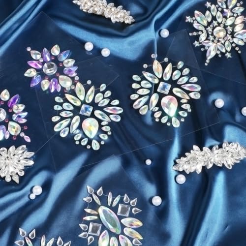 4 Pairs Rhinestone Pasties, Crystal Nipple Tassels Women, Nipple Covers Sexy Jewelry Non Piercing for Body2