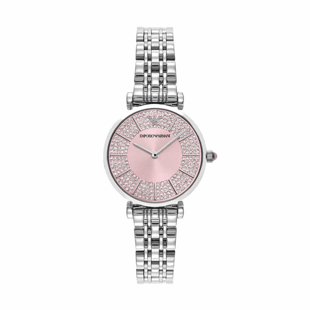 Emporio Armani Multicolored Two-Hand Stainless Steel Watch