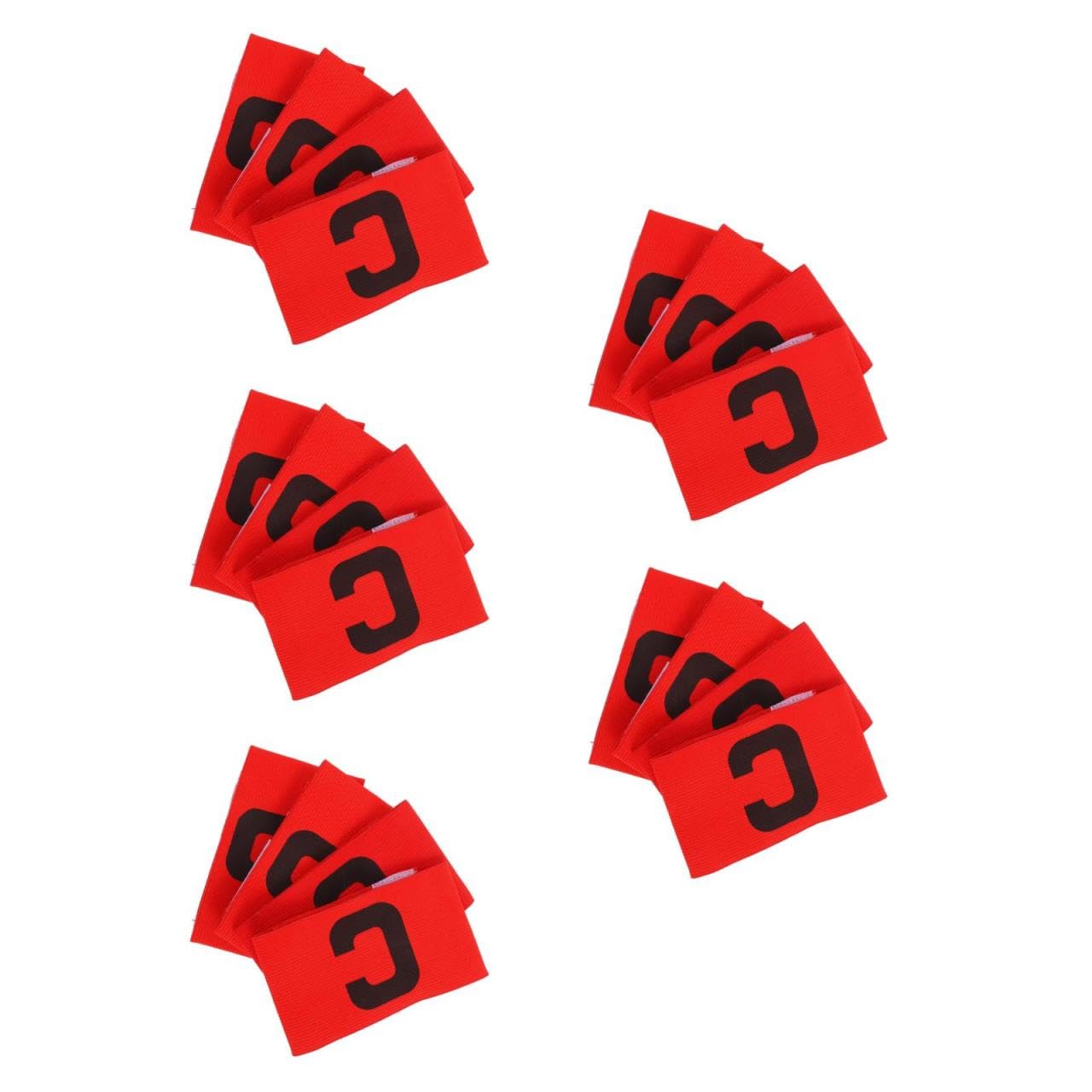 BESPORTBLE 20pezzi Fascia Braccio Calcio Professionale Per Banda Resistente Per Squadre Di Calcio Facile Da Indossare Vivaci Per Adulti