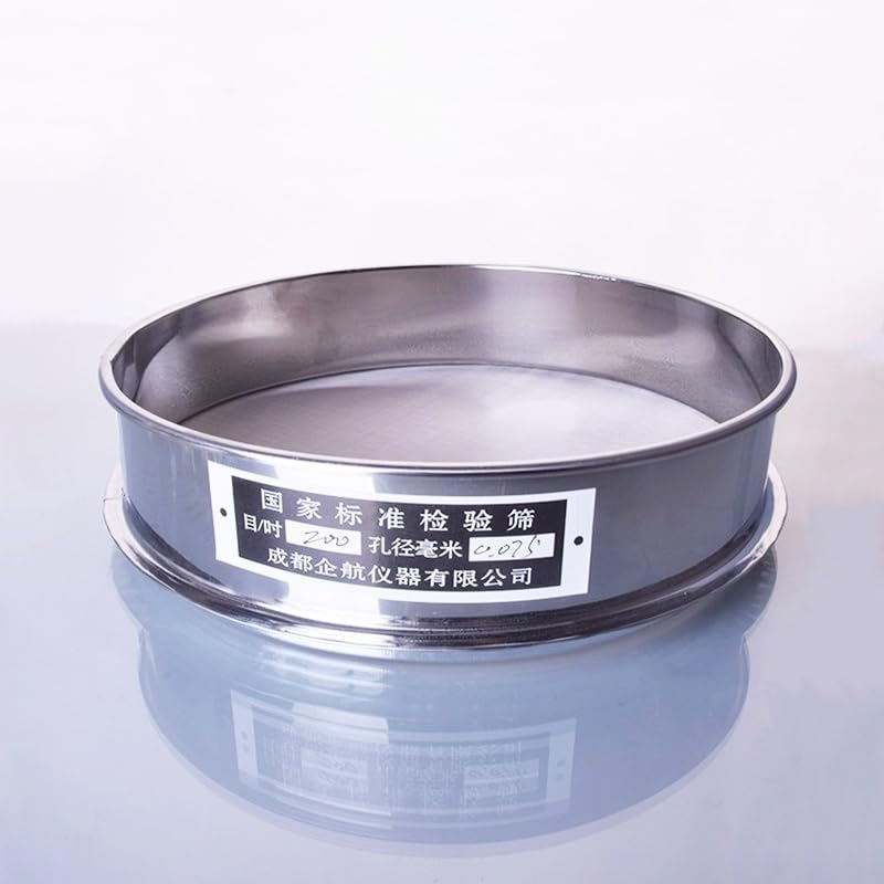 sprzęt laboratoryjny Standardowe laboratoryjne sito testowe Siatka filtracyjna do pobierania próbek o średnicy 20 cm(8 mesh(2.5mm))
