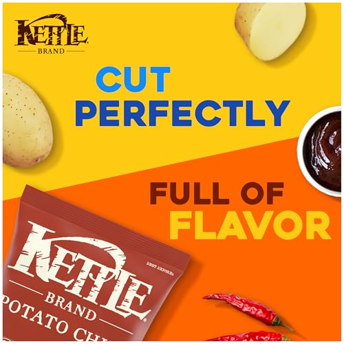 Image of Kettle Brand Backyard Barbeque Kettle Potato Chips, Gluten-Free, Non-GMO, 7.5 oz Bag (Pack of 12)