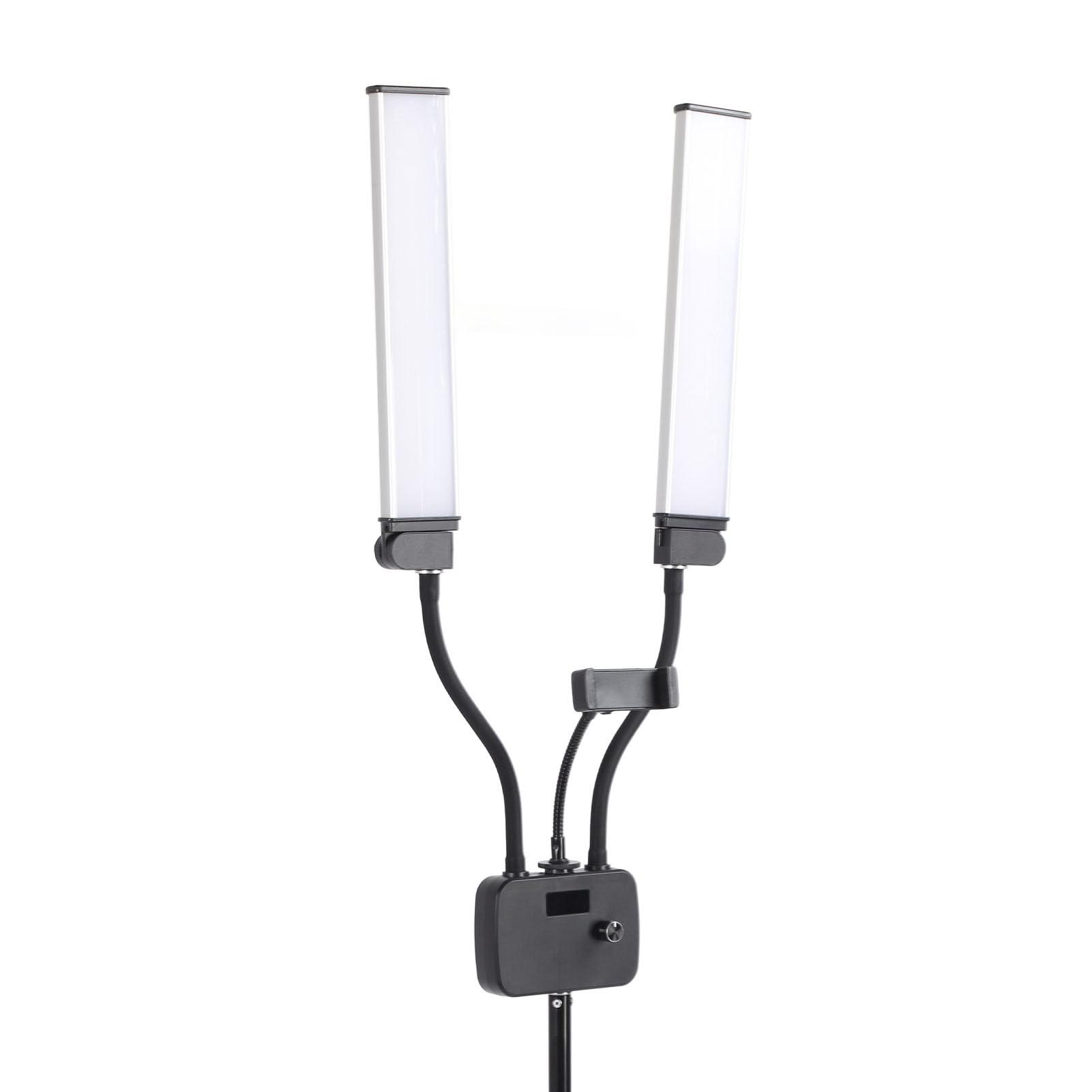 RiToEasysports Luz de Relleno de LED de Doble Brazos 45W Luz de Video Dimmable con Soporte de Trípode Ajustable 3000K-6500K Temperatura de Color para la Transmisión en Vivo Fotografía de Maquillaje
