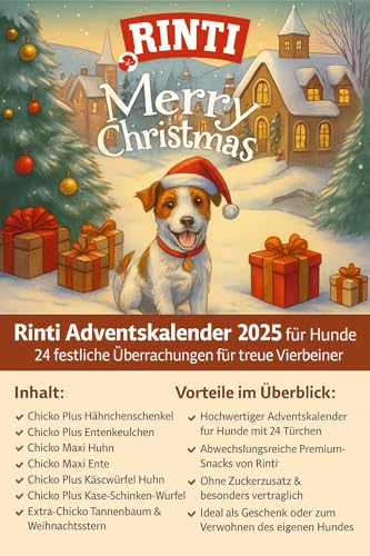 Rinti Adventskalender 2025 für Hunde – 24 köstliche Überraschungen in der Vorweihnachtszeit