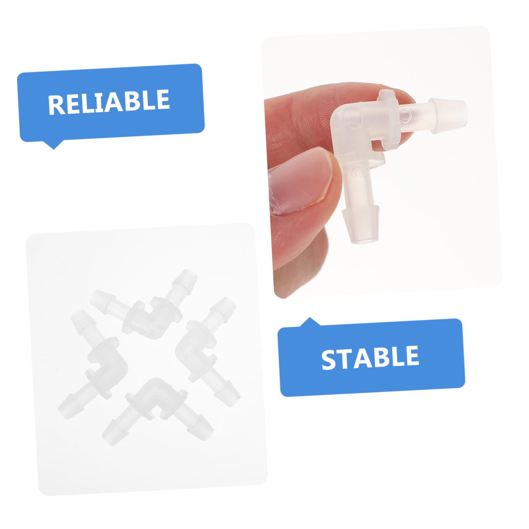 BESPORTBLE 90 Degree Elbow Connectors Set Water Pipe Connectors 10 Pcs Barbed Tube Fittings for Aquarium Tubing