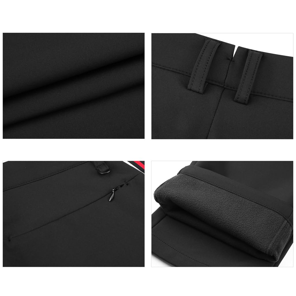 Pantalones De Golf para Hombre De Invierno De Forro Polar Elástico para Vestir Trabajar Cómodos para Viajar