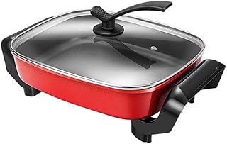Elektryczne Naczynia Do Gotowania Na Gorąco Z Regulacją Temperatury 8 Litrów Duża Pojemność Spełnia Potrzeby 2-15 Osób Można Smażyć/Smażyć/Gotować Na Parze/Gotować Na Wolnym Ogniu/Gotować Na
