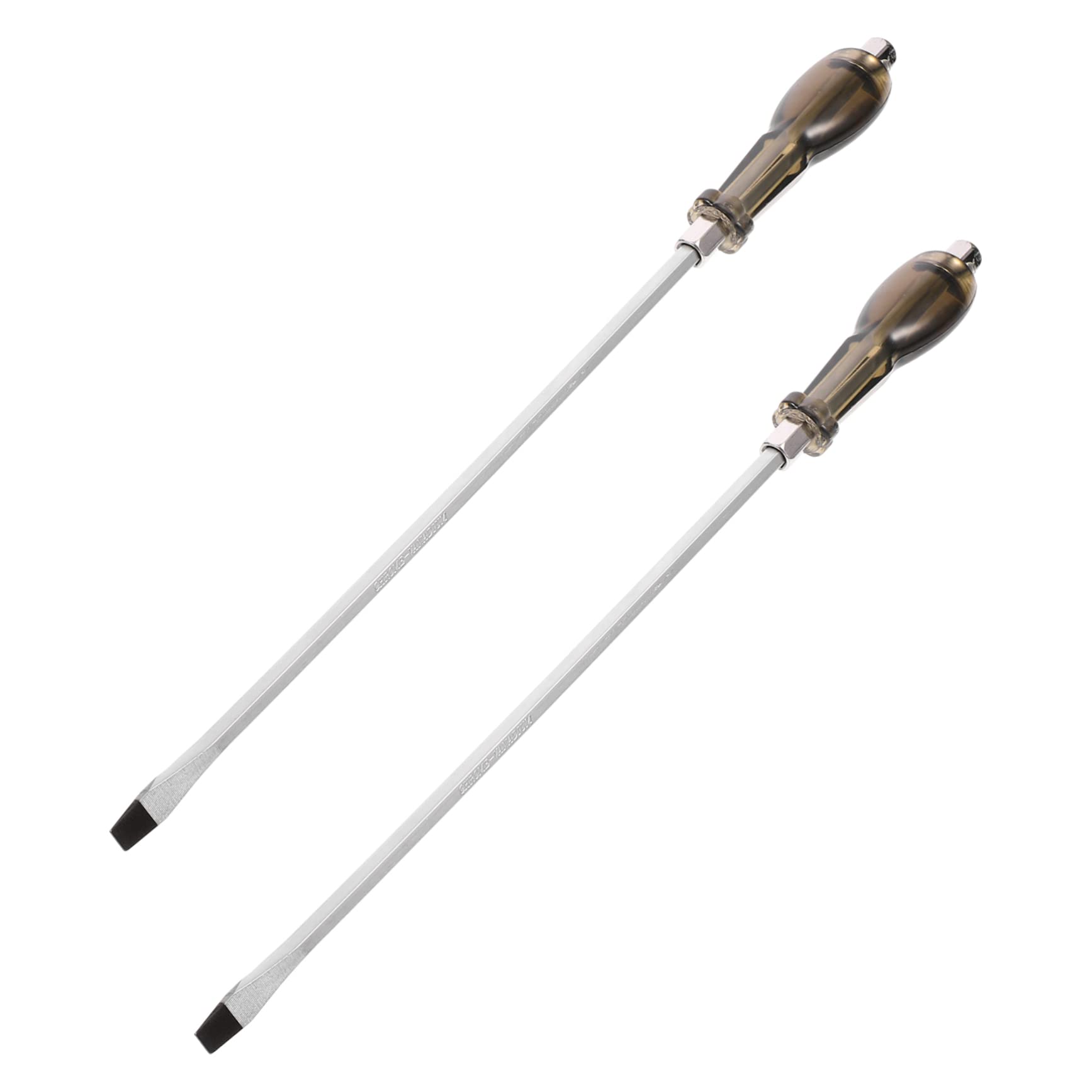 NUOBESTY 2 Set Cacciavite Magnetico Angolato Cacciavite A Cricchetto Cacciaviti Testa Piatta Avvitatore Di Famiglia Acciaio Cromo Vanadio Silver 2 Pezzi * 2