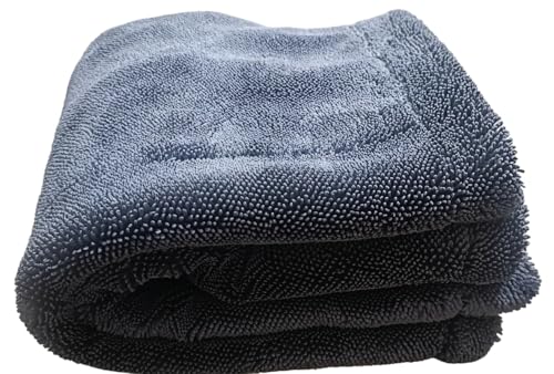 Image of 1600 GSM Microfiber Cloth for Car Cleaning 60x40 cm (1 Pc) Grey | Super Absorbent Drying & Detailing Towel for Car, Scratch-Free