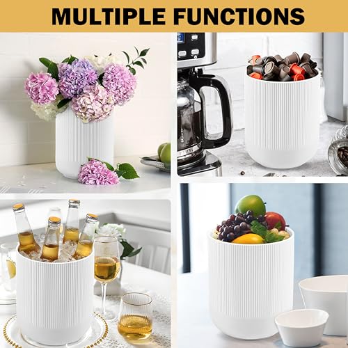 RedCall Kitchen Utensils Holder Large,Ceramic Utensil Organizer for Countertop,Morden Utensil Crock for Spoon Spatula,Home Kitchen Decor (White) - Thumbnail 6